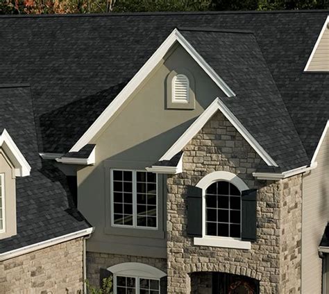 what color partial metal roof with brick house black shingles|brown shingles for brick houses.